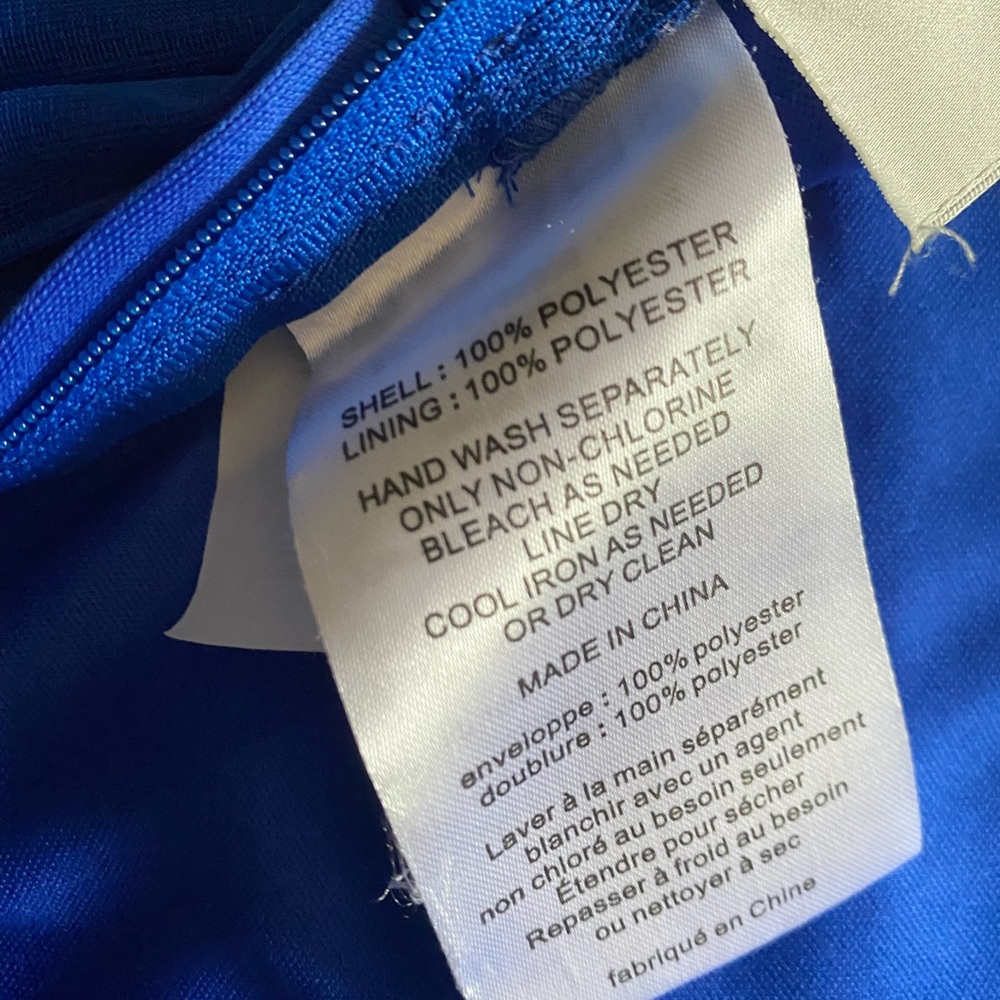 DAVID’S BRIDAL royal blue midi dress - Picture 9 of 10